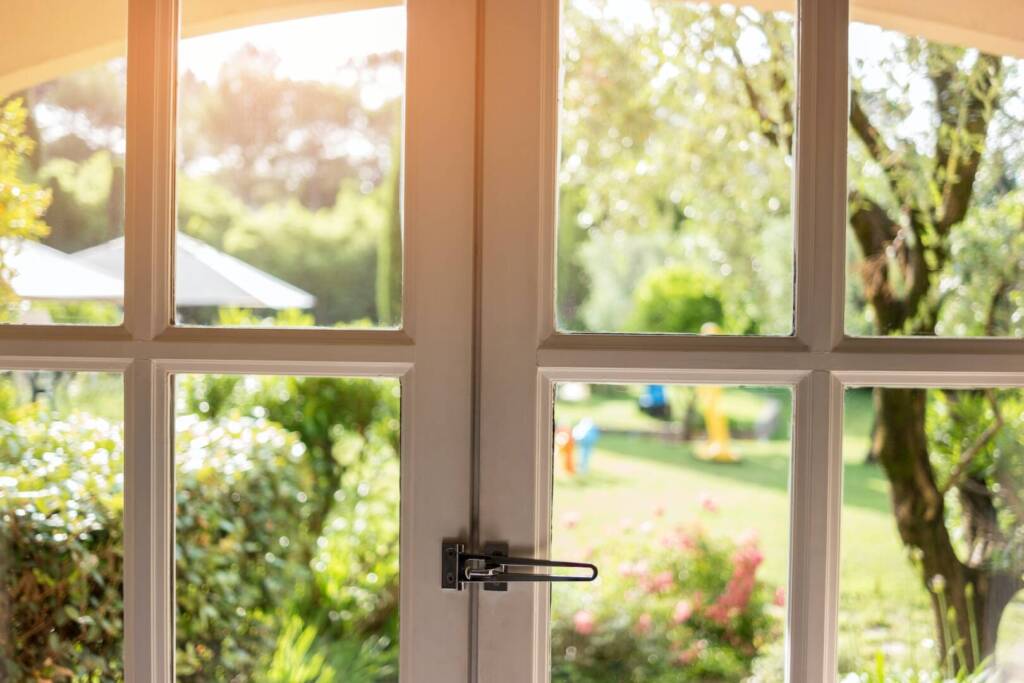 Nature in window.
